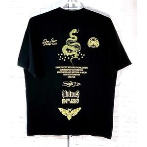 Darc Sport SHE Never Back Down Pump Cover Tee Shirt Womens Medium Black Crewneck